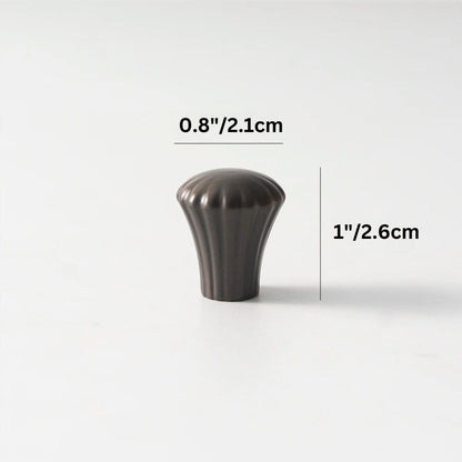 Residence Supply Knob: 0.8" x 1" / 2.1 x 2.6cm / Dark Bronze Berdo Knob & Pull Bar