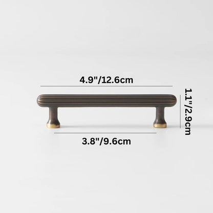 Residence Supply Hole to Hole: 3.8" / 9.6cm / Dark Bronze Berdo Knob & Pull Bar