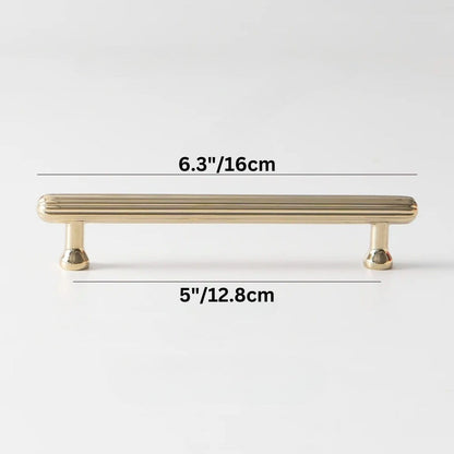 Residence Supply Hole to Hole: 5" / 12.8cm / Bright Gold Berdo Knob & Pull Bar