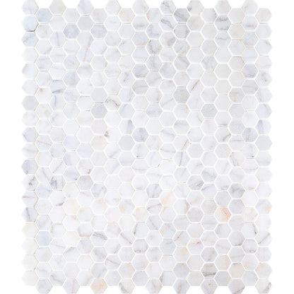 TCSC | Bianco Ibiza White Marble Tumbled Mosaic Floor and Wall Tile - Livfloors Collection