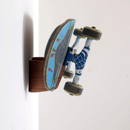 Skateboard wall rack