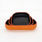 atacama home Bol Triple Tray Handmade Leather Set