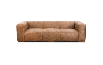 Moe's BOLTON SOFA-TAN Organic Bookshelf Slab with Glass Shelves