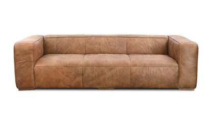 Moe's BOLTON SOFA-TAN Organic Bookshelf Slab with Glass Shelves