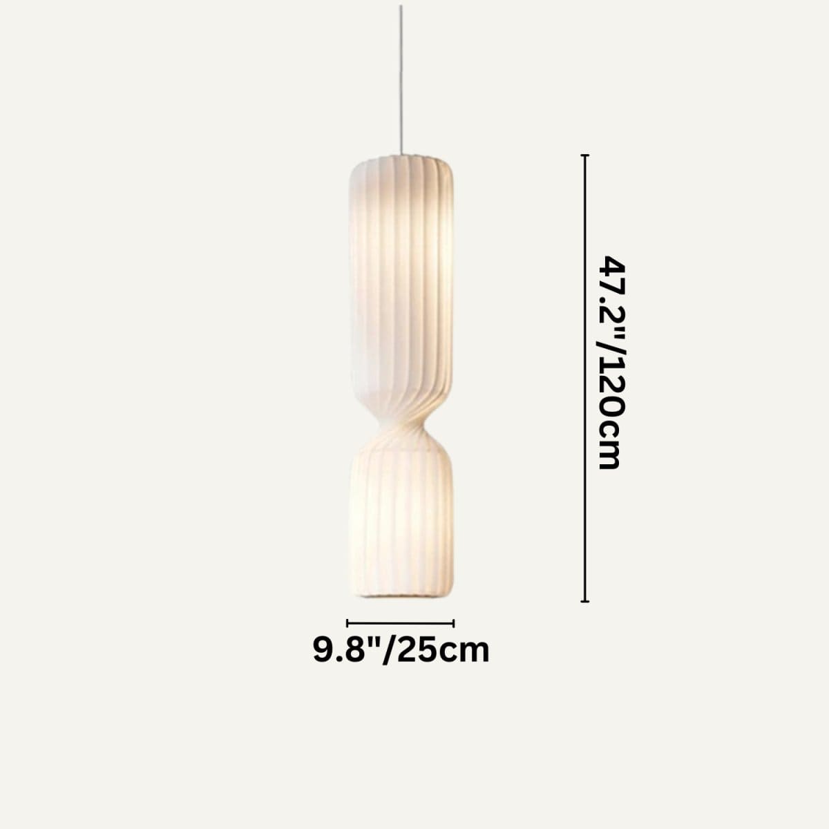 Residence Supply 47.2" x 9.8" / 120 x 25cm Brika Pendant Light