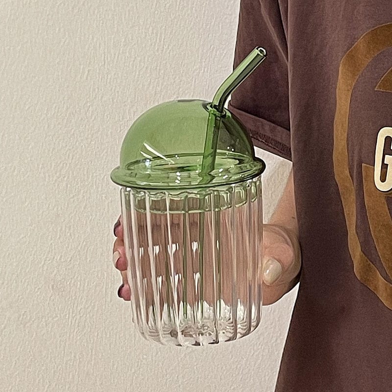 Kanyon Shop Green Bubble Glass Cup