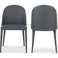 Moe's BURTON DINING CHAIR- SET OF TWO-Black Fade