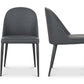 Moe's BURTON DINING CHAIR- SET OF TWO-Black Fade