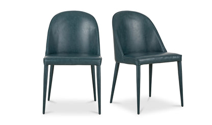 Moe's BURTON DINING CHAIR- SET OF TWO-Dark Teal