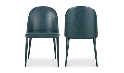 Moe's BURTON DINING CHAIR- SET OF TWO-Dark Teal