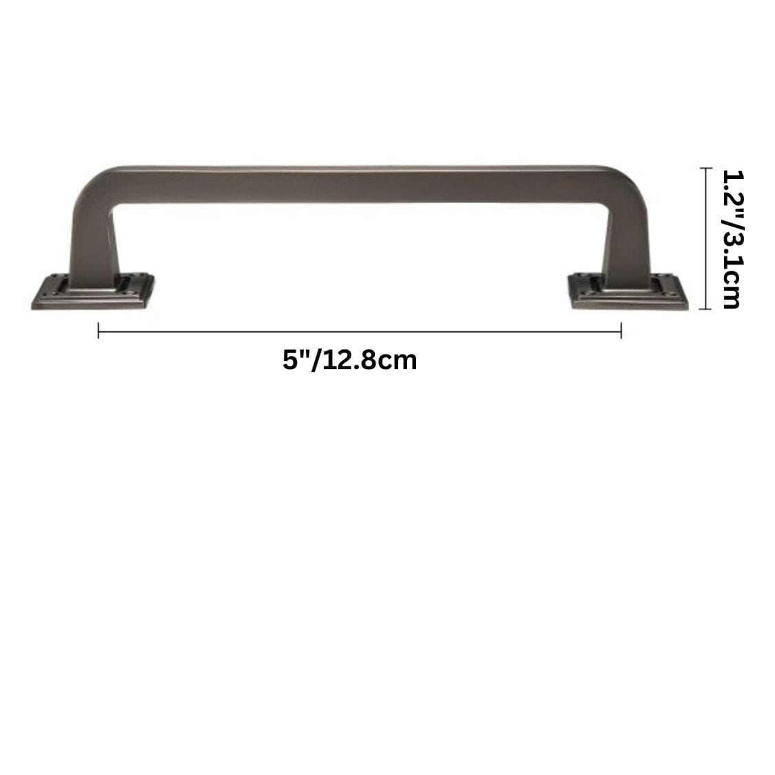 Residence Supply Hole to Hole: 5" / 12.8cm / Dark Cadmea Knob & Pull Bar