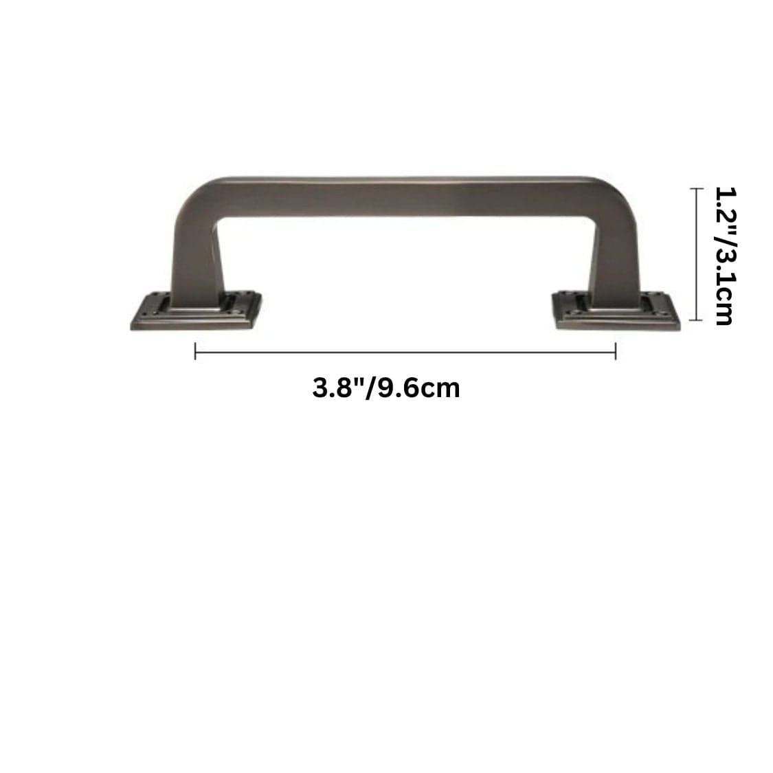 Residence Supply Hole to Hole: 3.8" / 9.6cm / Dark Cadmea Knob & Pull Bar