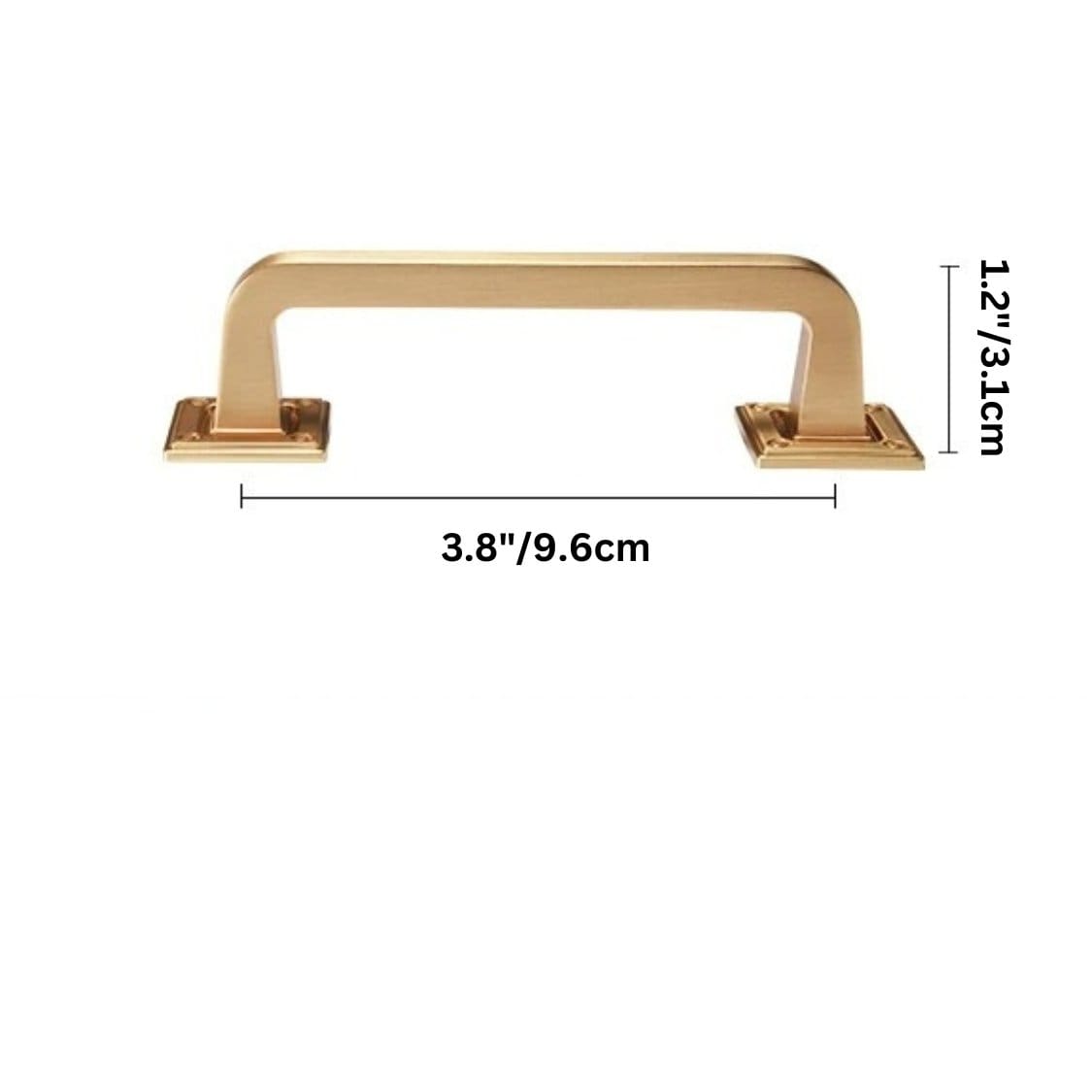 Residence Supply Hole to Hole: 3.8" / 9.6cm / Light Cadmea Knob & Pull Bar