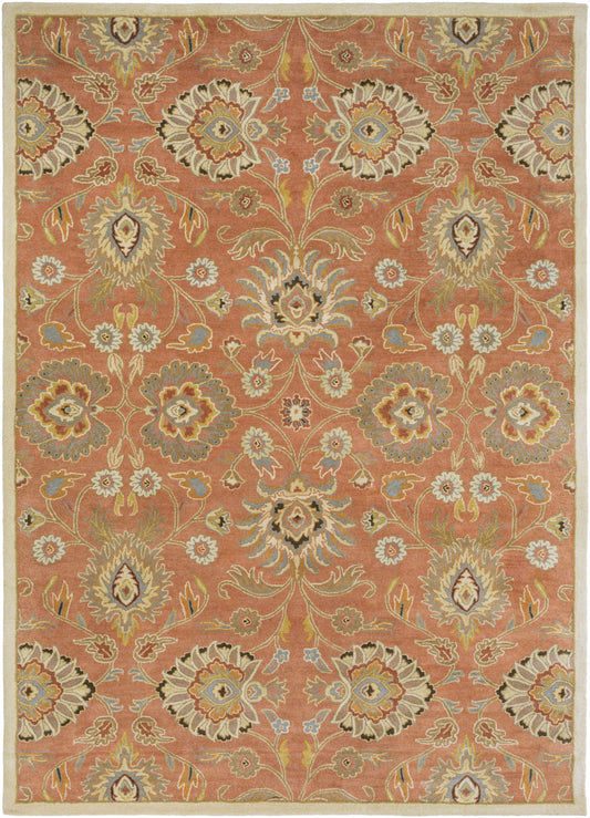 Conesus Burnt Orange 1112 Wool Area Rug.