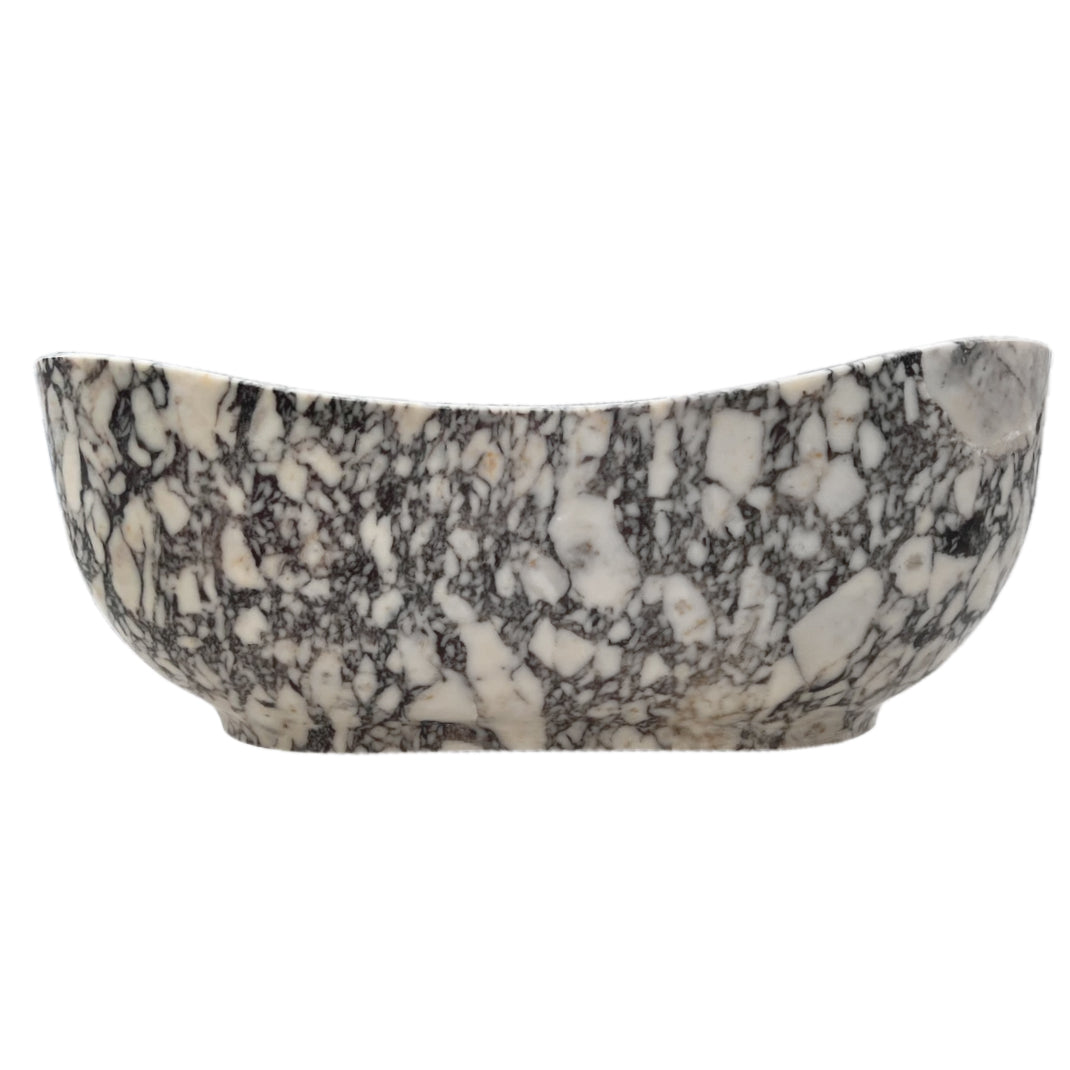 TCSC | Calacatta Viola Bathtub Hand-carved from Solid Marble Block (W)34" (L)70" (H)26"