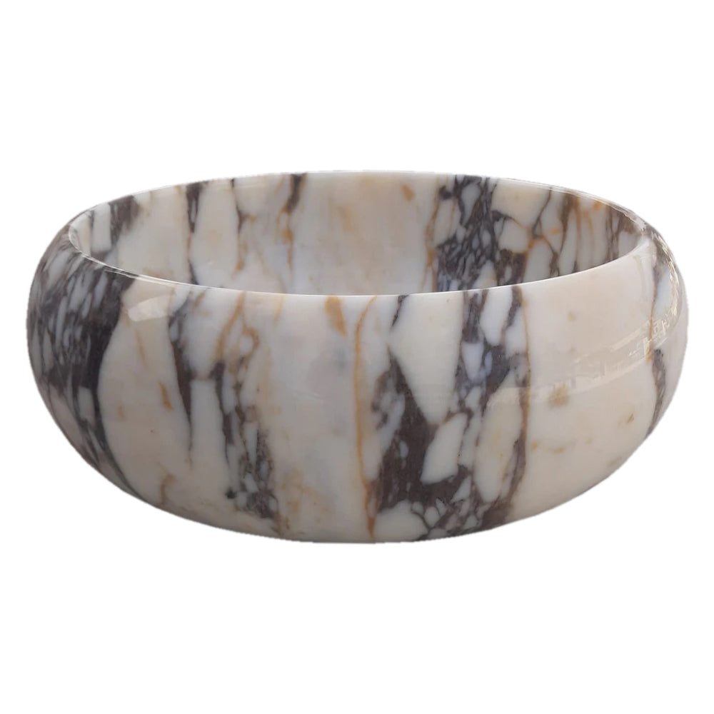 TCSC | Calacatta Viola Marble Above Vanity Round Bathroom Sink Polished (D)16" (H)6"