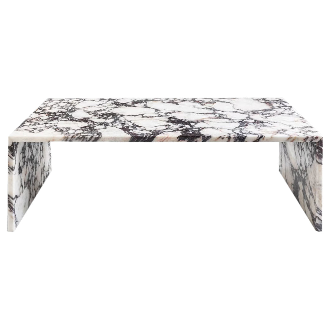 TCSC | Calacatta Viola Marble Plain Design Coffee Table Polished (W)20" (L)36" (H)12"