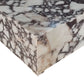 Calacatta Viola Marble Rectangular Prism Block Design Coffee Table (W)24" (L)24" (H)12"