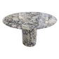 Calacatta Viola Marble Round Dining Table with Round Marble Legs (D)48" (H)30"