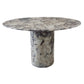 Calacatta Viola Marble Round Dining Table with Round Marble Legs (D)48" (H)30"