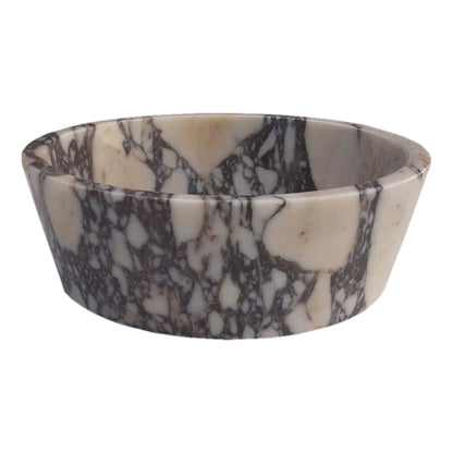 TCSC | Calacatta Viola Marble Tapered Above Vanity Bathroom Sink Honed/Matte (D)16" (H)6"