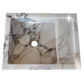 TCSC | Calacatta Viola Marble Wall-mount Bathroom Sink (W)14" (W)18" (H)5"