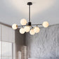 Residence Supply B - Black Body - Cognac - 35.0" x 26.7" / 89cm x 68cm / Warm White Camilla Chandelier