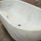 TCSC | Bianco Carrara White Marble Bathtub Hand-carved from Solid Marble Block (W)30" (L)70" (H)20"