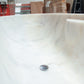 TCSC | Bianco Carrara White Marble Bathtub Hand-carved from Solid Marble Block (W)30" (L)70" (H)20"