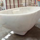 TCSC | Bianco Carrara White Marble Bathtub Hand-carved from Solid Marble Block (W)30" (L)70" (H)20"