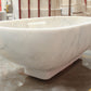 TCSC | Bianco Carrara White Marble Bathtub Hand-carved from Solid Marble Block (W)30" (L)70" (H)20"