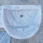 Natural Stone Carrara White Marble Wall-Mount Bathroom Marble Sink (W)24" (L)20" (H)6"