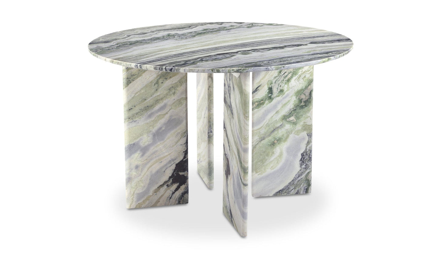 Moe's CELIA ROUND DINING TABLE GREEN ONYX MARBLE