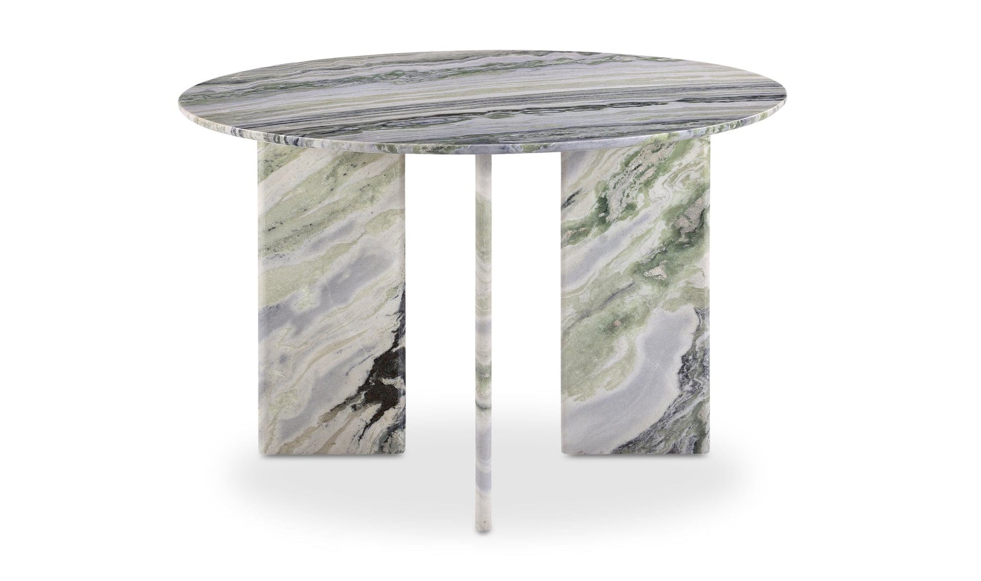 Moe's CELIA ROUND DINING TABLE GREEN ONYX MARBLE