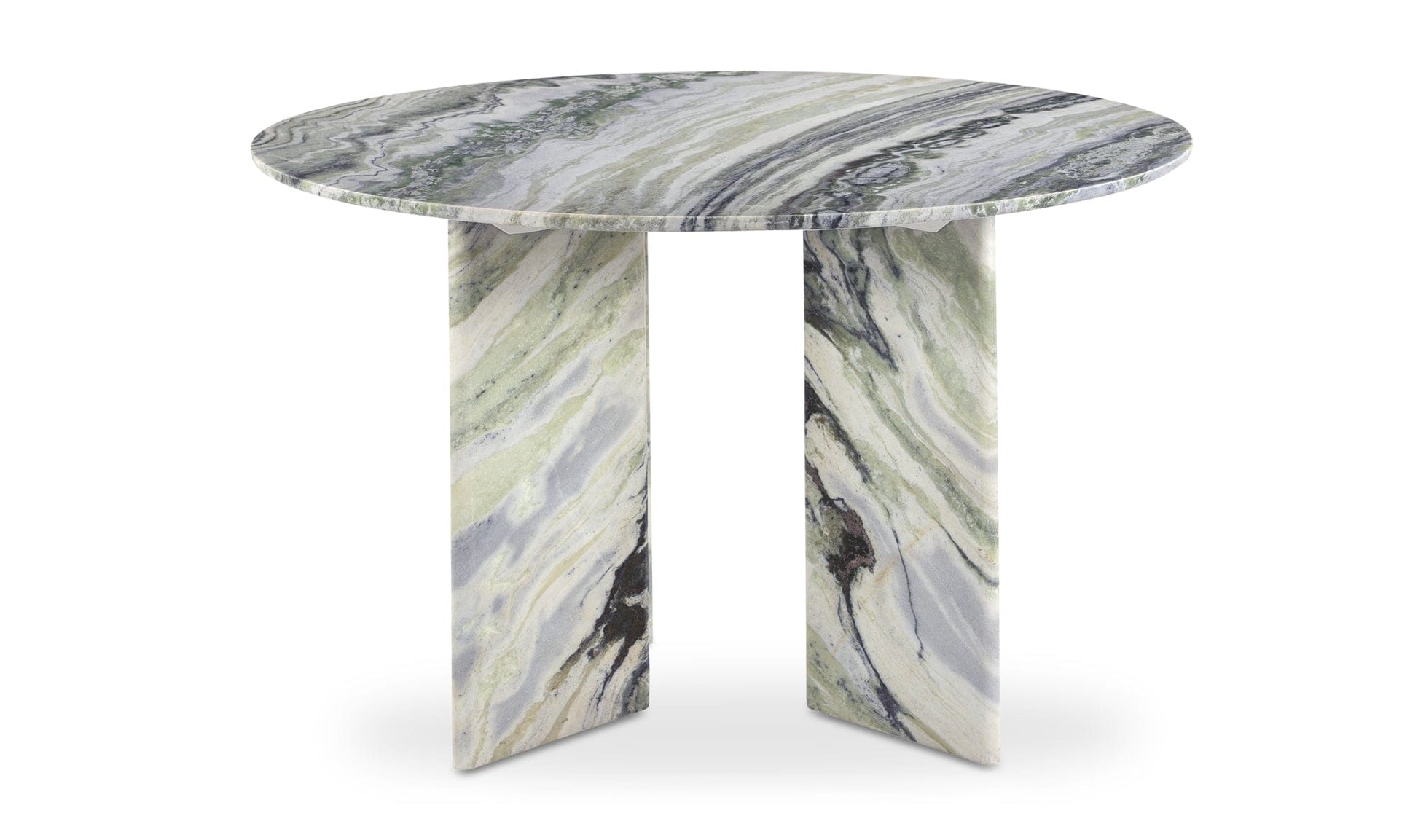 Moe's CELIA ROUND DINING TABLE GREEN ONYX MARBLE