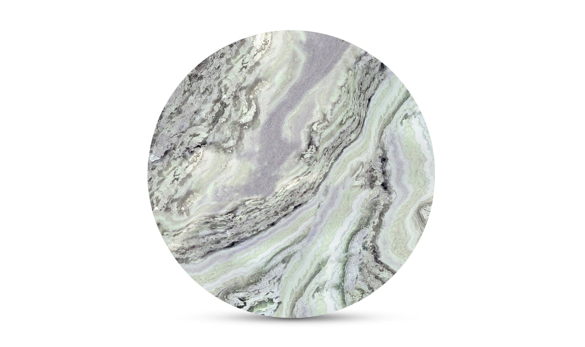 Moe's CELIA ROUND DINING TABLE GREEN ONYX MARBLE