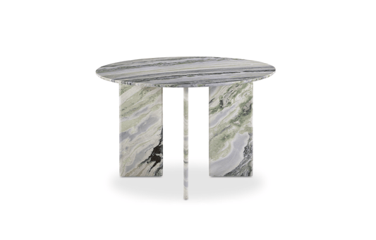 Moe's CELIA ROUND DINING TABLE GREEN ONYX MARBLE