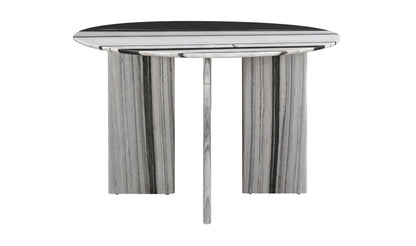 Moe's CELIA ROUND DINING TABLE PANDA MARBLE