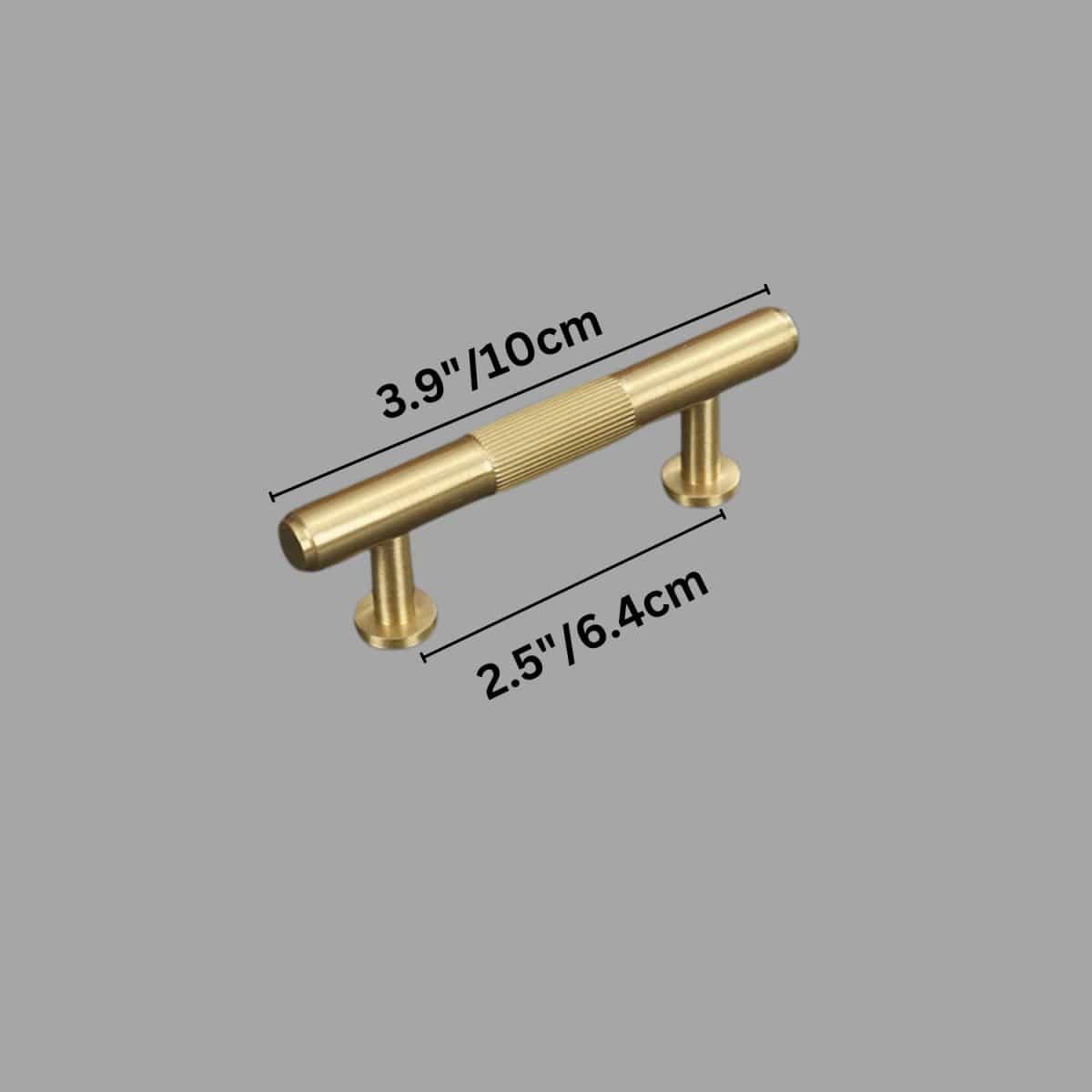 Residence Supply Hole to Hole: 2.5" / 6.4cm / Brass Cepo Knob & Pull Bar