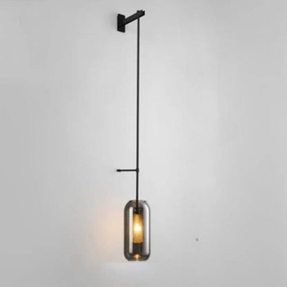 Residence Supply 5.1"x47.2" / 13x120cm / 60W / Warm White 3000K / Black Grey Cera Wall Light