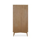 Moe's CHARLTON TALL CABINET Organic Bookshelf Slab with Glass Shelves