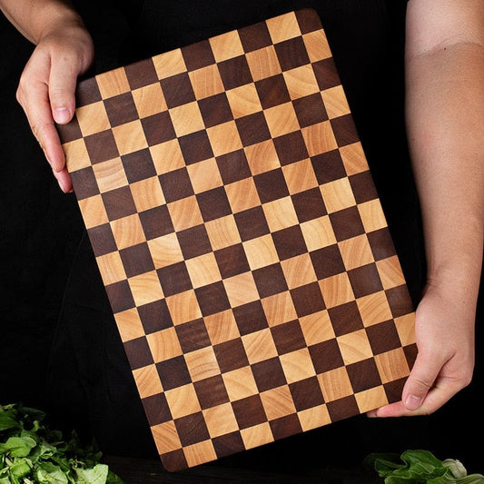 Kanyon Shop Style 1 Checkerboard Acacia Wood Cutting Board