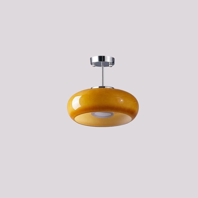 Residence Supply B - Chrome Body - Yellow / Warm Light / 11.0" x 9.8" / 28cm x 25cm Claire Ceiling Light