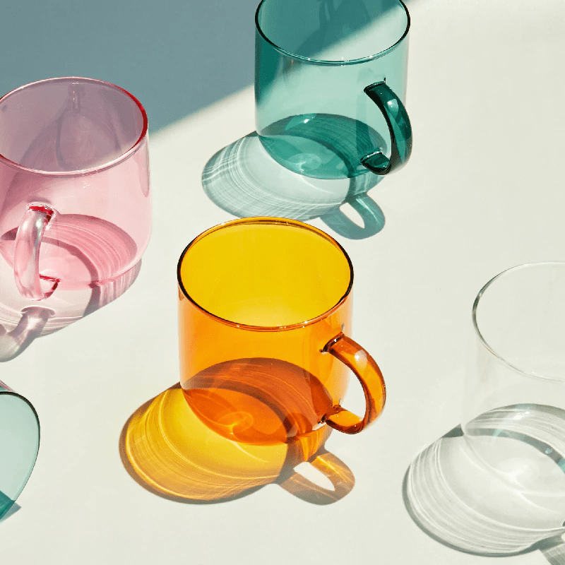 Kanyon Shop Colorful Glass Coffee Cups