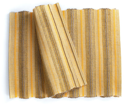 The Carpentry Shop Co. Copy of Handmade Woven Placemats & Table Runners by Local Artisan in Signature Yellow