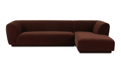 Moe's Copy of ZANDRO SECTIONAL RIGHT- WARM BROWN