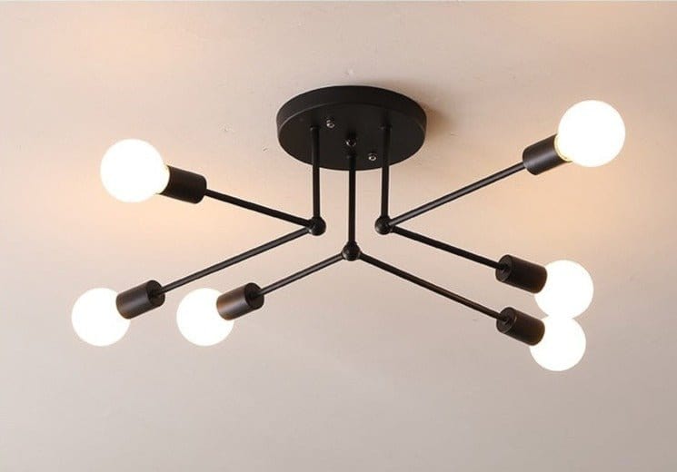 Residence Supply Black - 6 Heads - 28" x 7.5" / 72cm x 19cm - 30W Corazon Ceiling Light