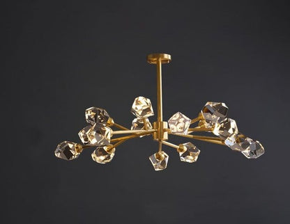 Residence Supply A - 15 Lights - 29.4" x 17.7" / 75cm x 45cm - 75W / Warm Light Cristal Chandelier