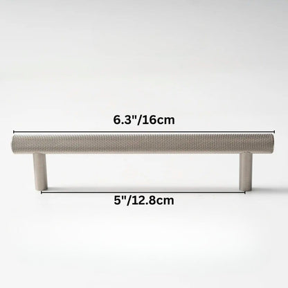 Residence Supply Hole to Hole: 5" / 12.8cm / Satin Nickel Cucao Knob & Pull Bar