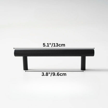 Residence Supply Hole to Hole: 3.8" / 9.6cm / Black Cucao Knob & Pull Bar